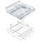 Azar Displays Adjustable Divider Bin Cosmetic Tray, Hangs at 90 Degrees from the Wall, Clear, 2-Pack 225820-DIVIDER-2PK - alternate 9